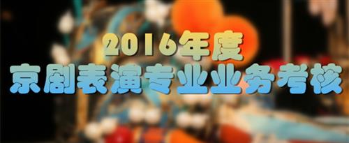 白虎美女被艹艹流水国家京剧院2016年度京剧表演专业业务考...